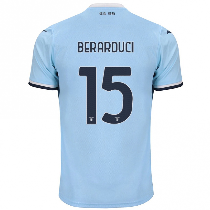 Homme Football Maillot Martina Berarduci #15 Bleu Tenues Domicile 2024/25