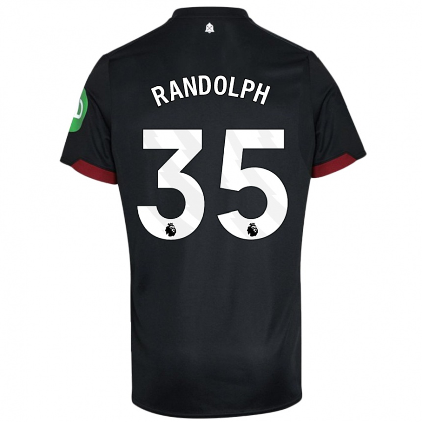 Homme Football Maillot Darren Randolph #35 Noir Blanc Tenues Extérieur 2024/25