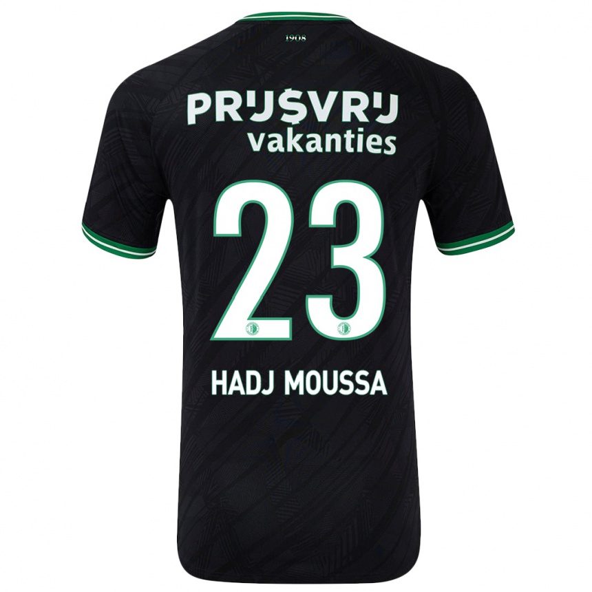 Homme Football Maillot Anis Hadj Moussa #23 Noir Vert Tenues Extérieur 2024/25