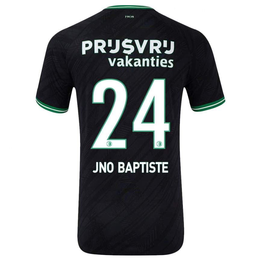 Homme Football Maillot Bridget Jno Baptiste #24 Noir Vert Tenues Extérieur 2024/25