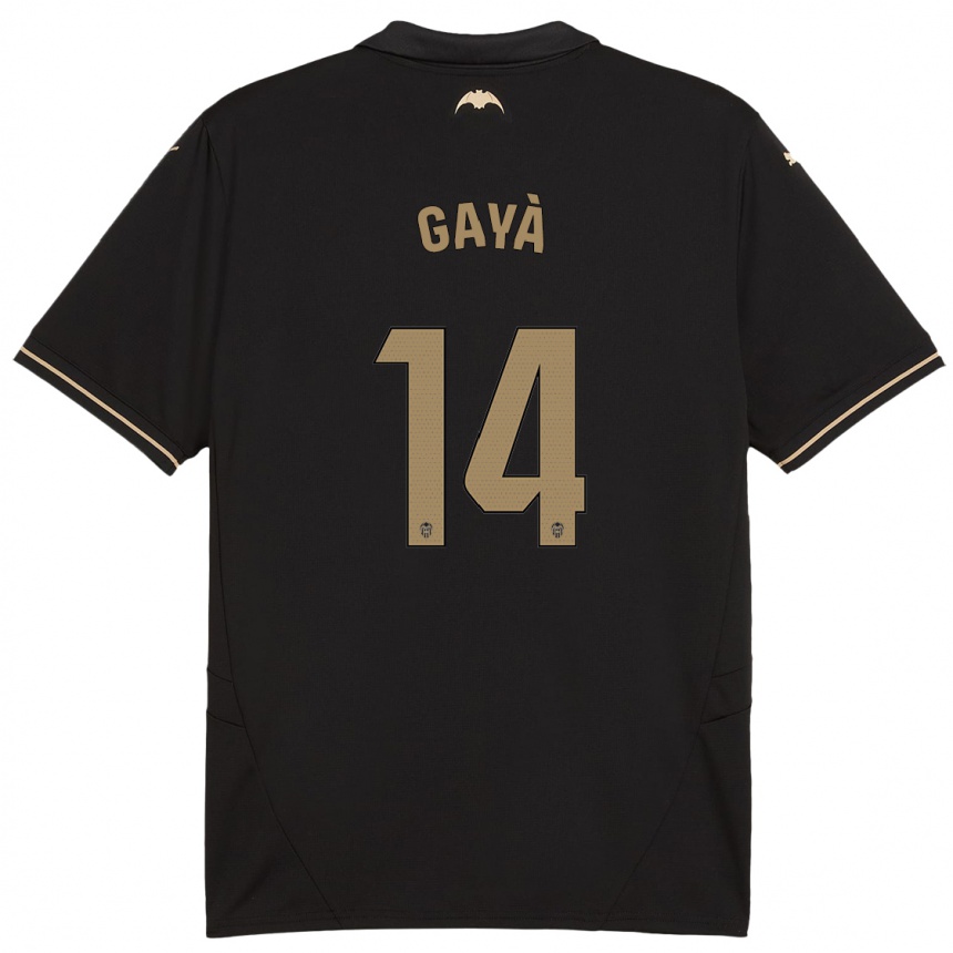 Homme Football Maillot José Gayà #14 Noir Tenues Extérieur 2024/25