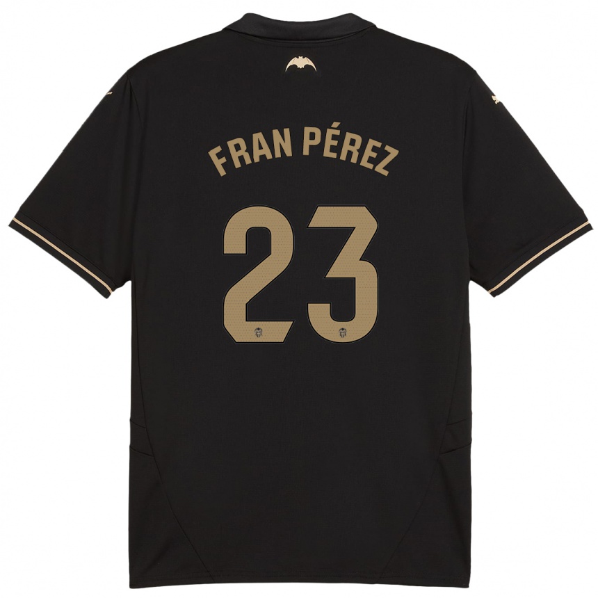 Homme Football Maillot Fran Pérez #23 Noir Tenues Extérieur 2024/25