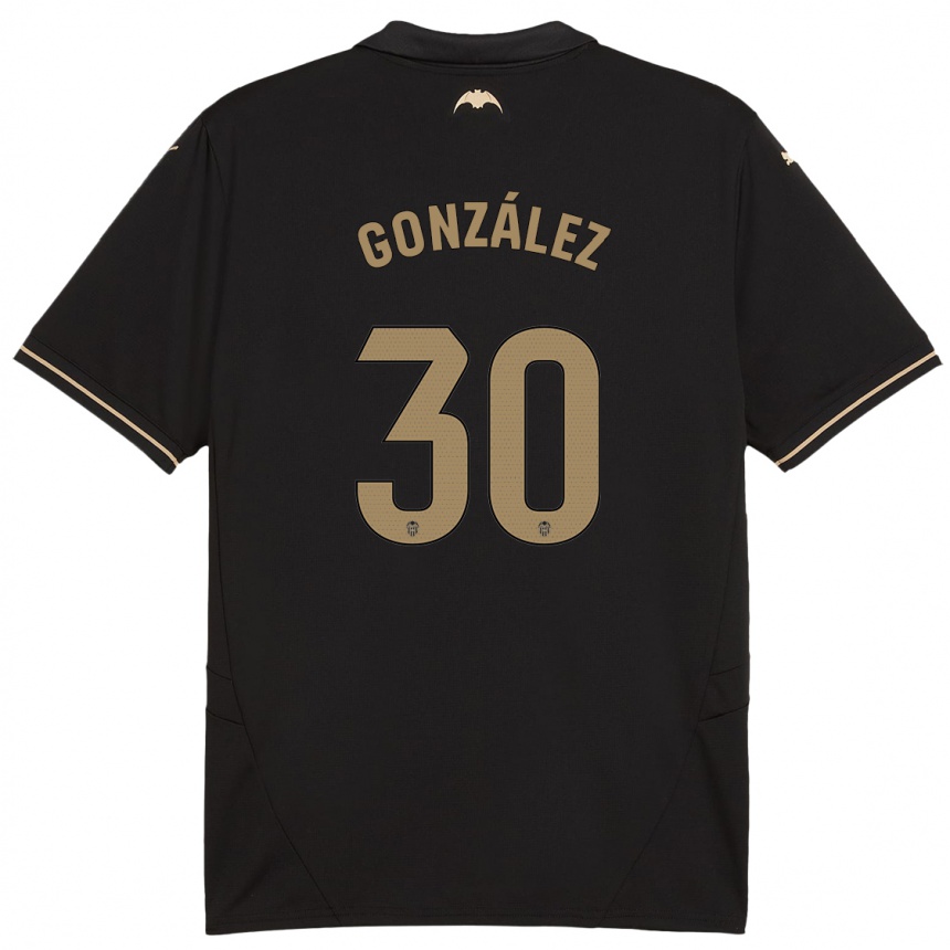 Homme Football Maillot Hugo González #30 Noir Tenues Extérieur 2024/25