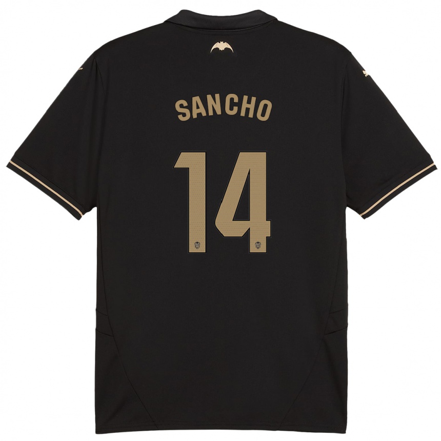 Homme Football Maillot Pauleta Sancho #14 Noir Tenues Extérieur 2024/25