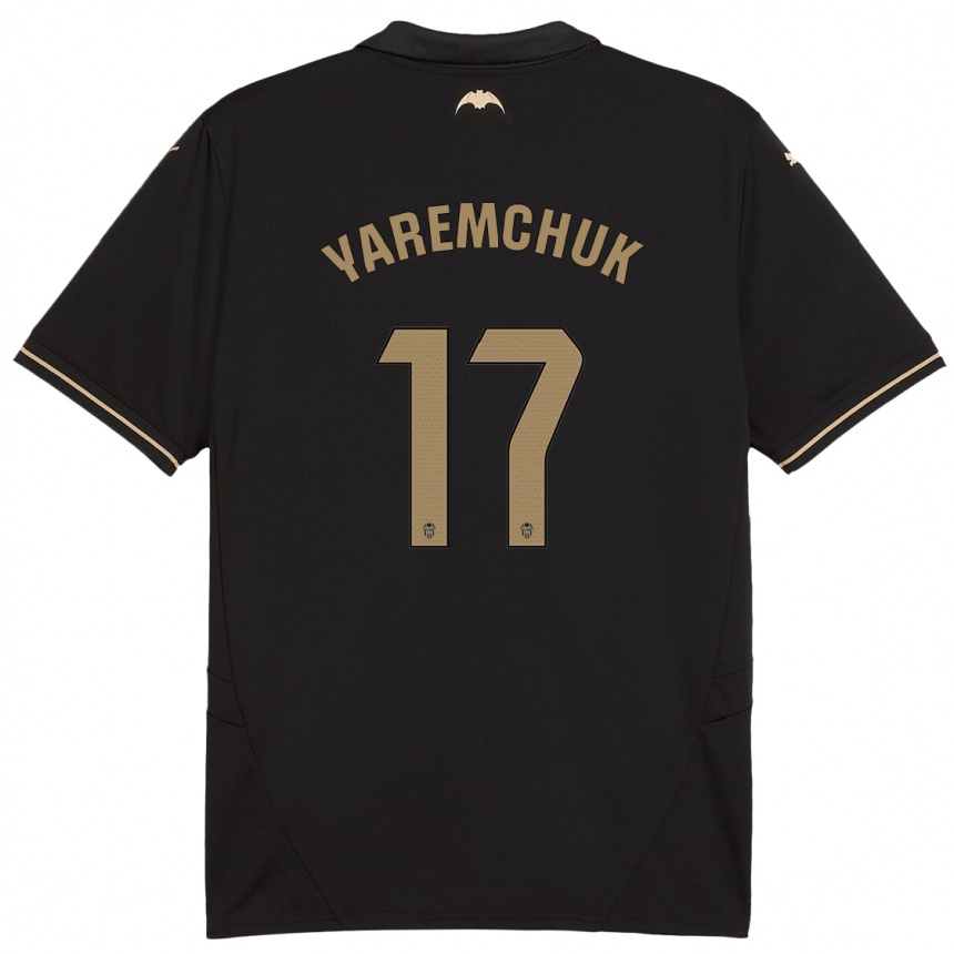 Homme Football Maillot Roman Yaremchuk #17 Noir Tenues Extérieur 2024/25