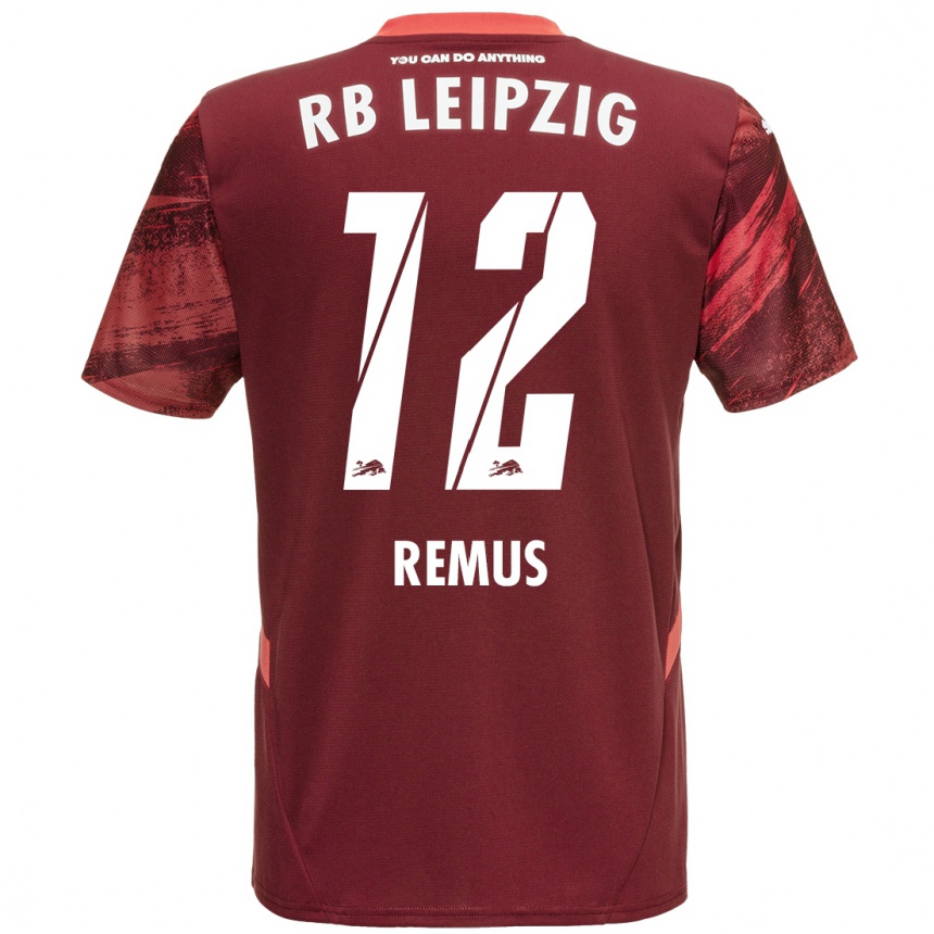 Homme Football Maillot Niklas Remus #12 Bordeaux Tenues Extérieur 2024/25