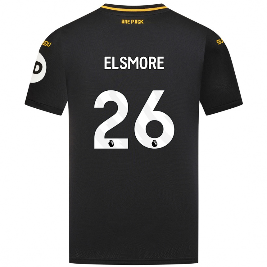 Homme Football Maillot Ria Elsmore #26 Noir Tenues Extérieur 2024/25