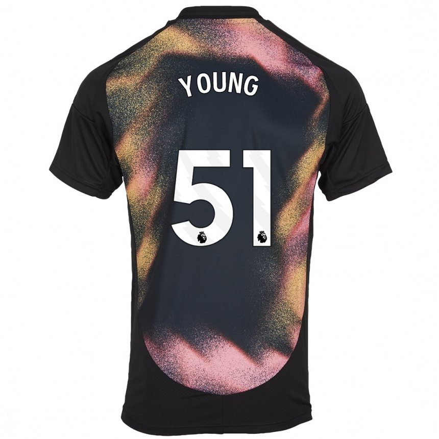 Homme Football Maillot Brad Young #51 Noir Blanc Tenues Extérieur 2024/25