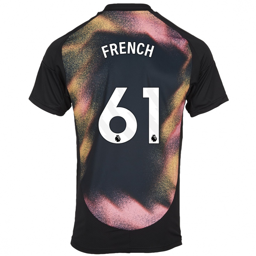 Homme Football Maillot Harry French #61 Noir Blanc Tenues Extérieur 2024/25