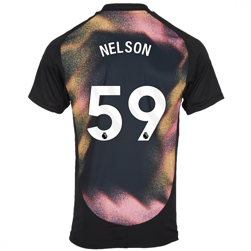 Homme Football Maillot Ronny Nelson #59 Noir Blanc Tenues Extérieur 2024/25