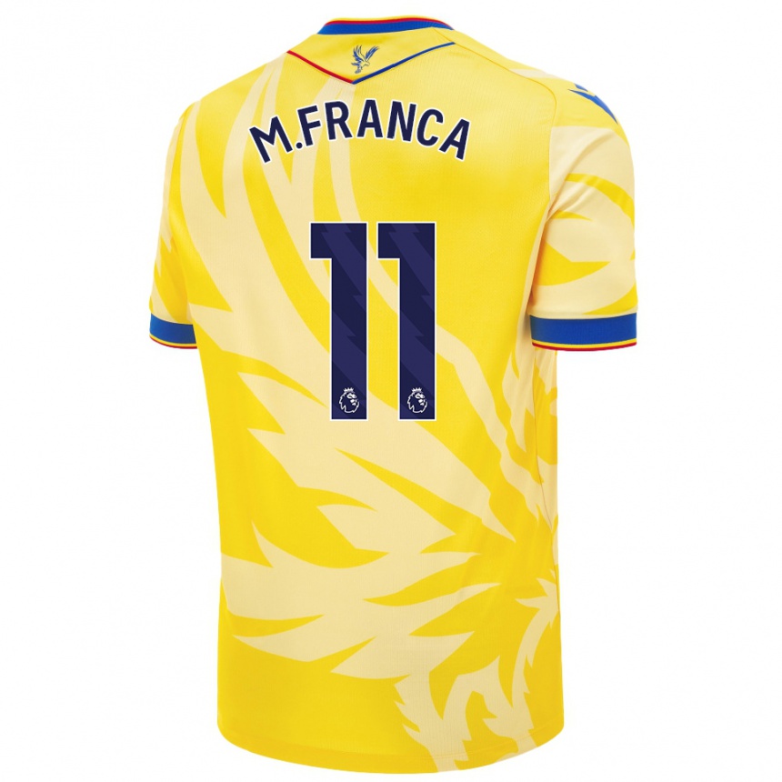 Homme Football Maillot Matheus França #11 Jaune Tenues Extérieur 2024/25