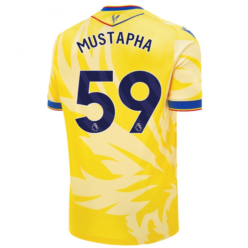 Homme Football Maillot Hindolo Mustapha #59 Jaune Tenues Extérieur 2024/25