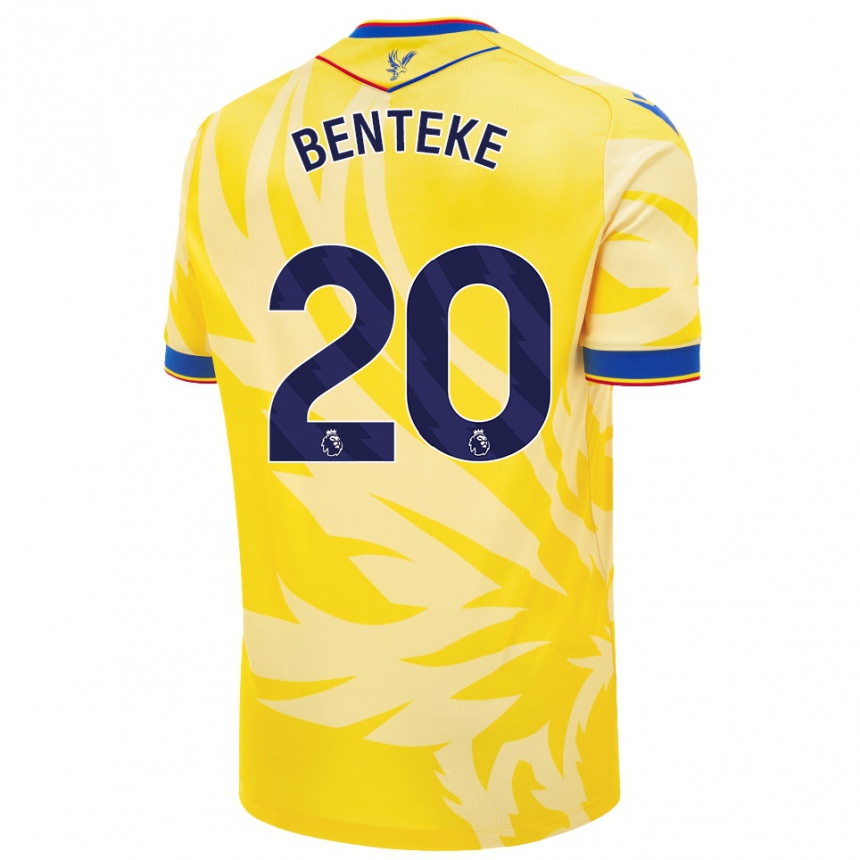 Homme Football Maillot Christian Benteke #20 Jaune Tenues Extérieur 2024/25