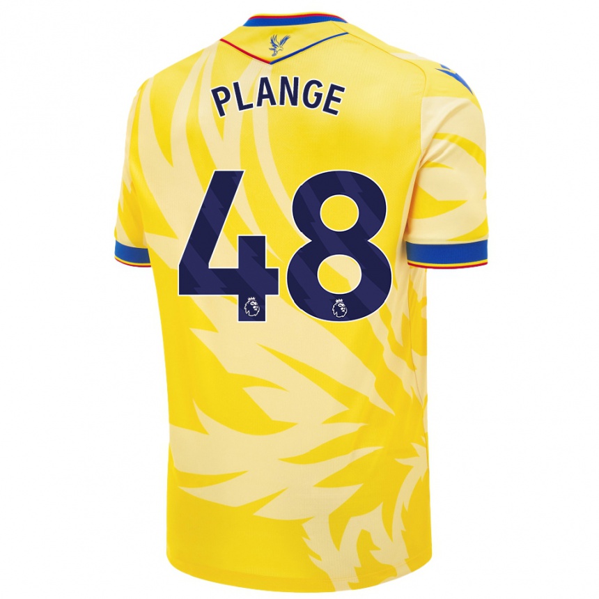 Homme Football Maillot Luke Plange #48 Jaune Tenues Extérieur 2024/25