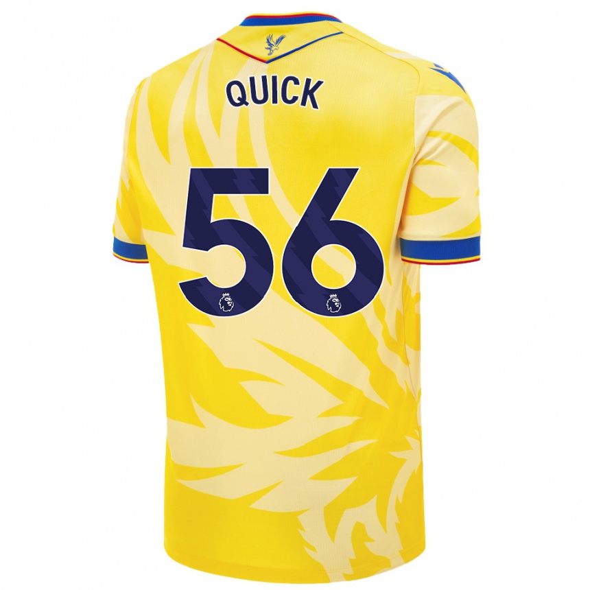 Homme Football Maillot Daniel Quick #56 Jaune Tenues Extérieur 2024/25