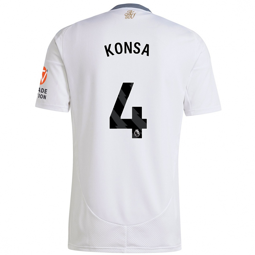 Homme Football Maillot Ezri Konsa #4 Blanc Tenues Extérieur 2024/25