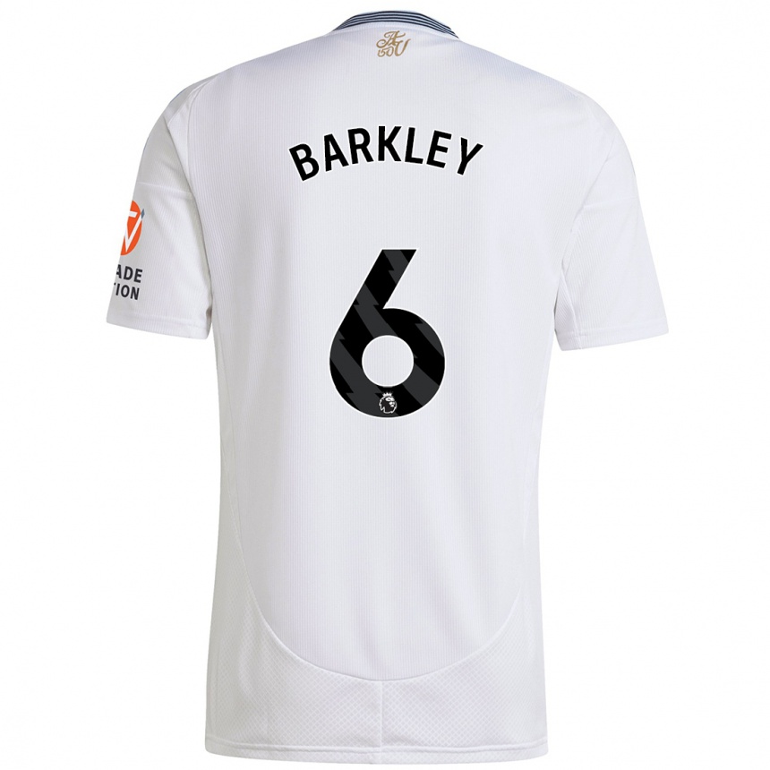 Homme Football Maillot Ross Barkley #6 Blanc Tenues Extérieur 2024/25