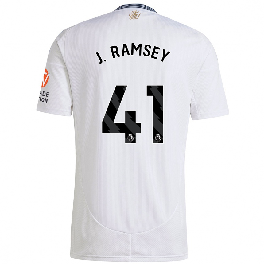 Homme Football Maillot Jacob Ramsey #41 Blanc Tenues Extérieur 2024/25