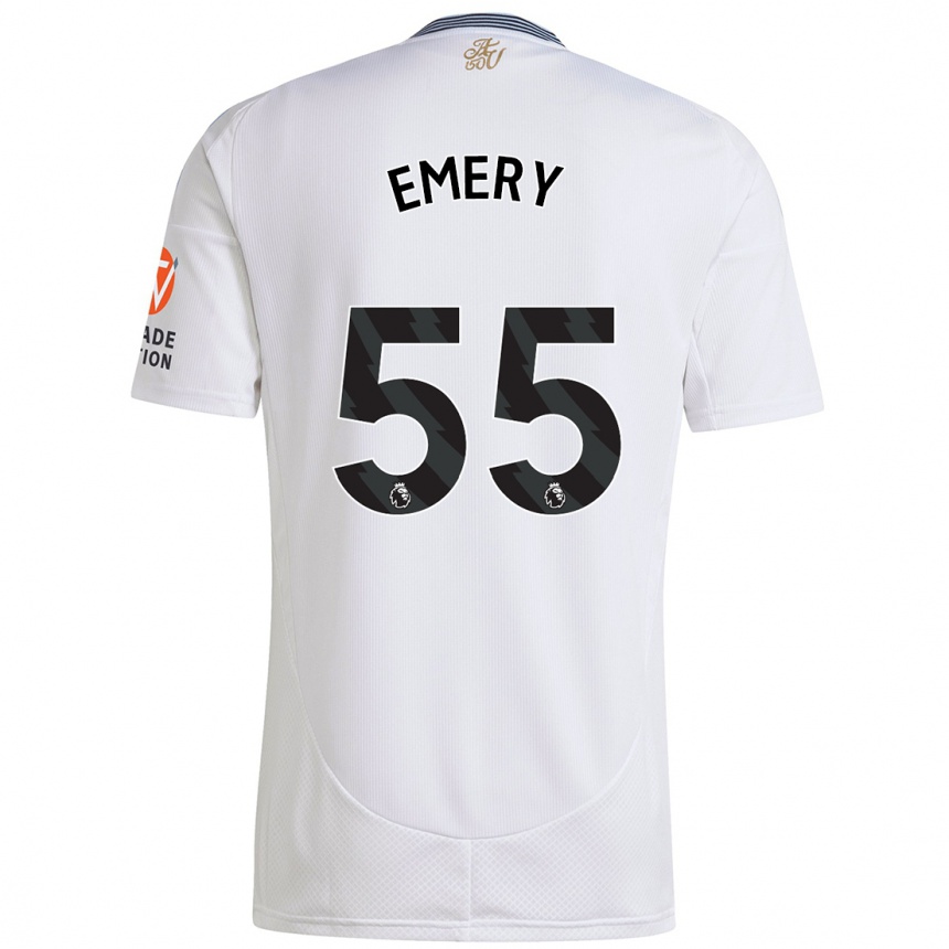 Homme Football Maillot Lander Emery #55 Blanc Tenues Extérieur 2024/25