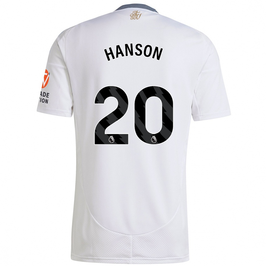 Homme Football Maillot Kirsty Hanson #20 Blanc Tenues Extérieur 2024/25