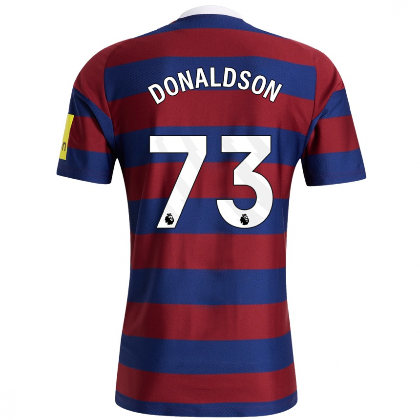 Homme Football Maillot Josh Donaldson #73 Bordeaux Bleu Marine Tenues Extérieur 2024/25