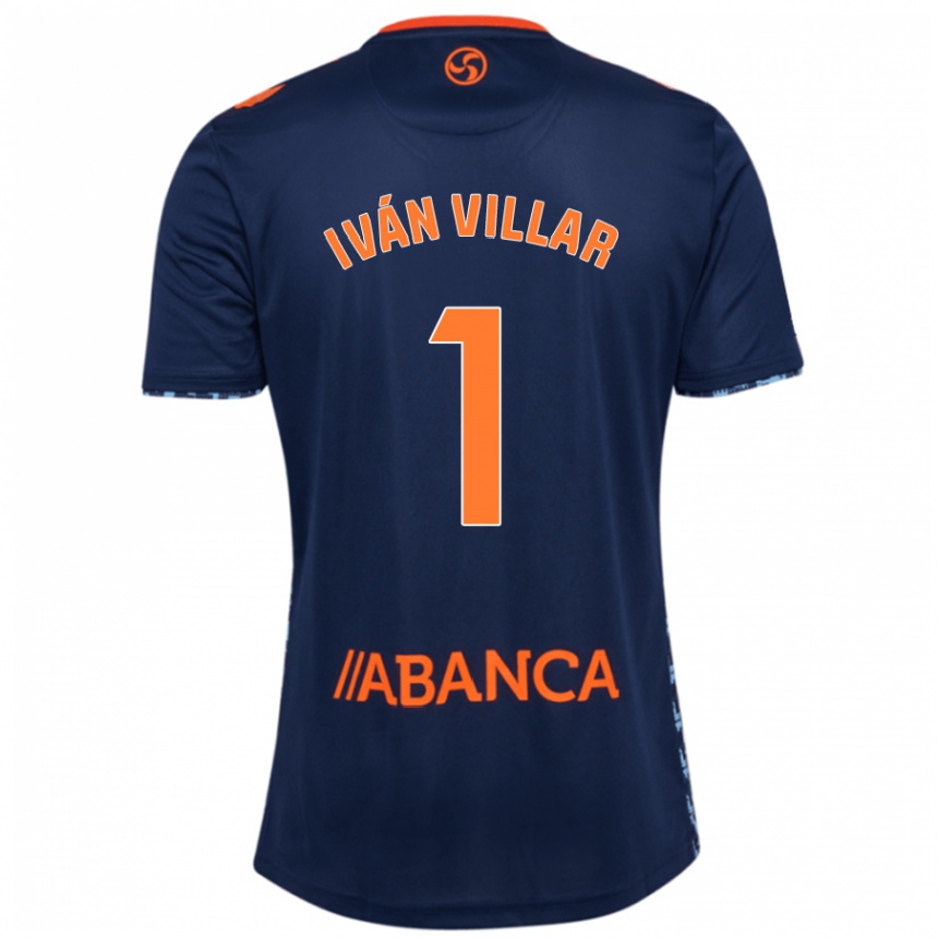 Homme Football Maillot Iván Villar #1 Bleu Marine Tenues Extérieur 2024/25