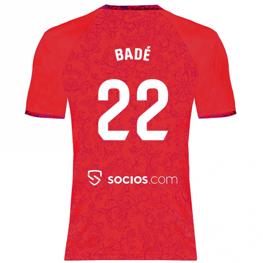 Homme Football Maillot Loïc Badé #22 Rouge Tenues Extérieur 2024/25