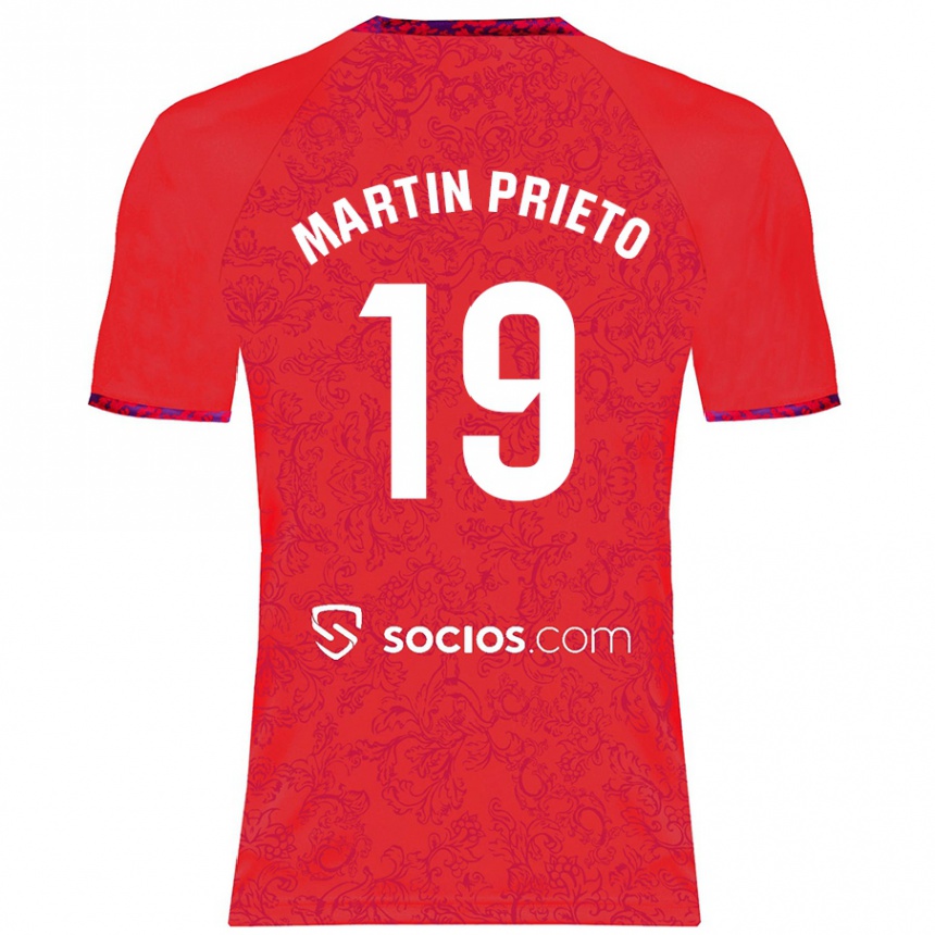 Homme Football Maillot Cristina Martín-Prieto Gutiérrez #19 Rouge Tenues Extérieur 2024/25