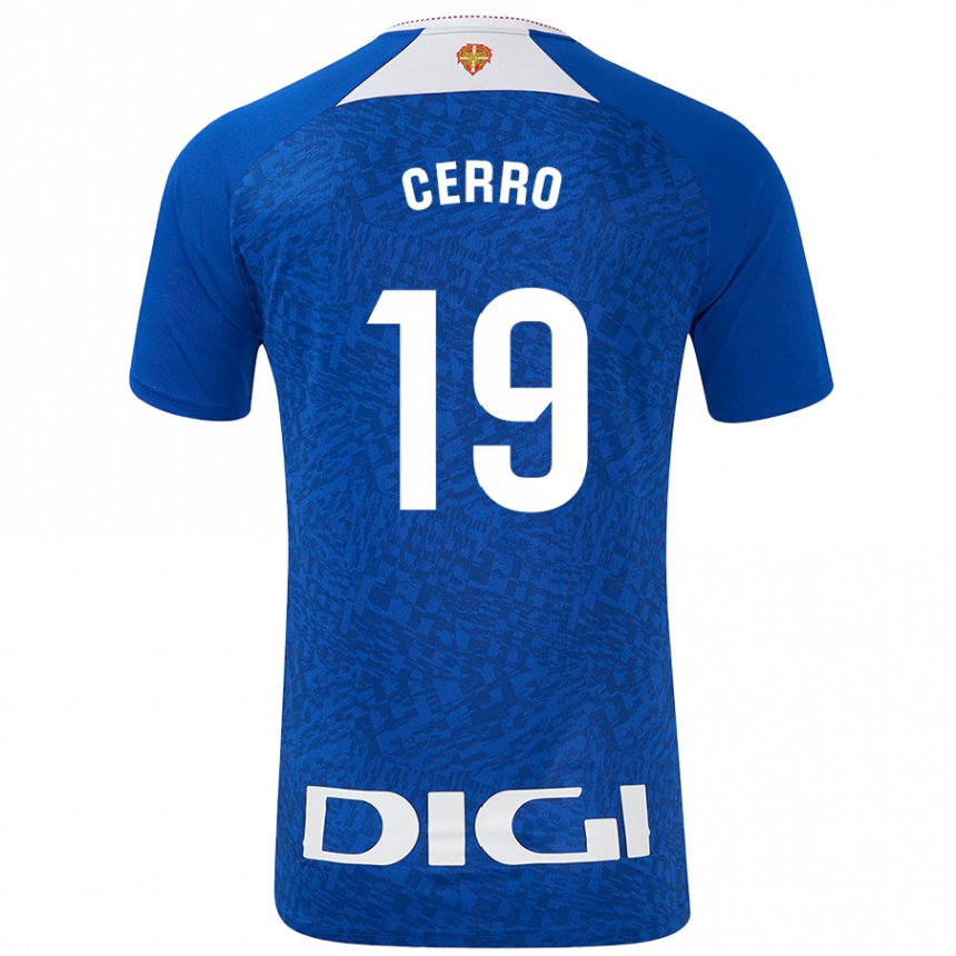 Homme Football Maillot Mariana Cerro Galán #19 Bleu Roi Tenues Extérieur 2024/25