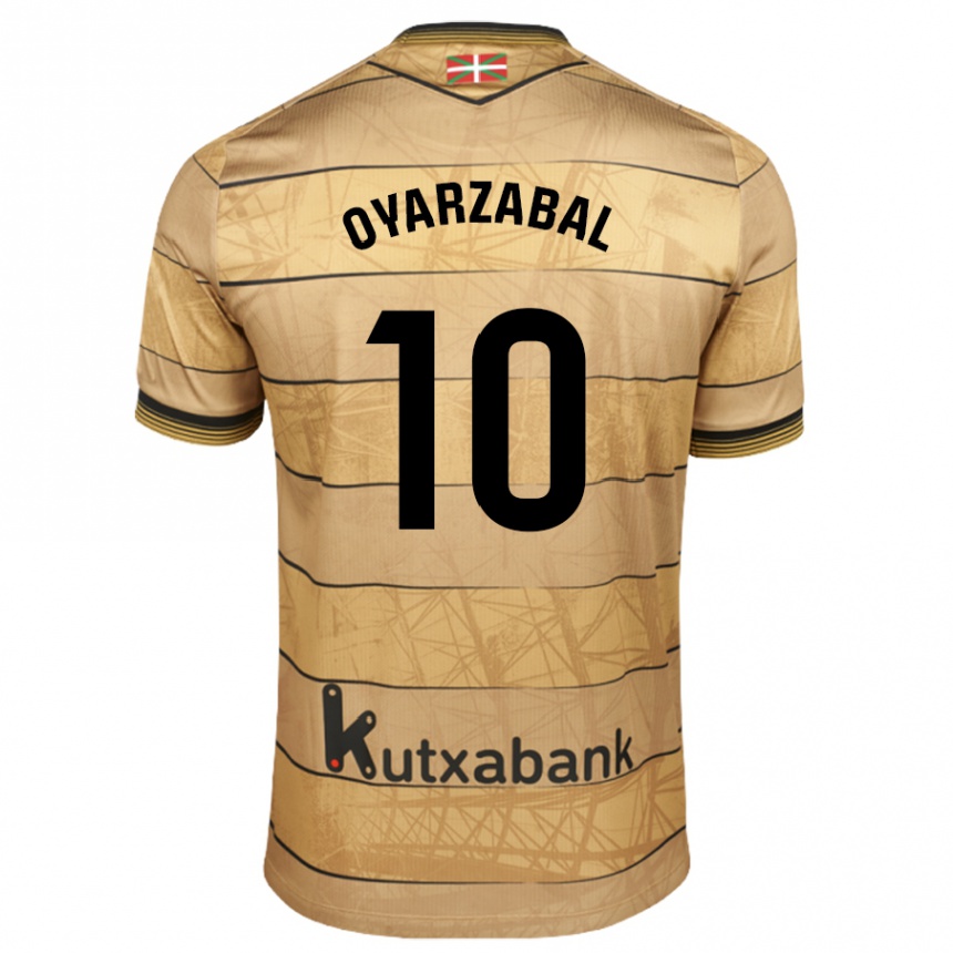 Homme Football Maillot Mikel Oyarzabal #10 Marron Tenues Extérieur 2024/25