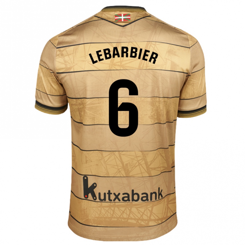 Homme Football Maillot Alex Lebarbier #6 Marron Tenues Extérieur 2024/25