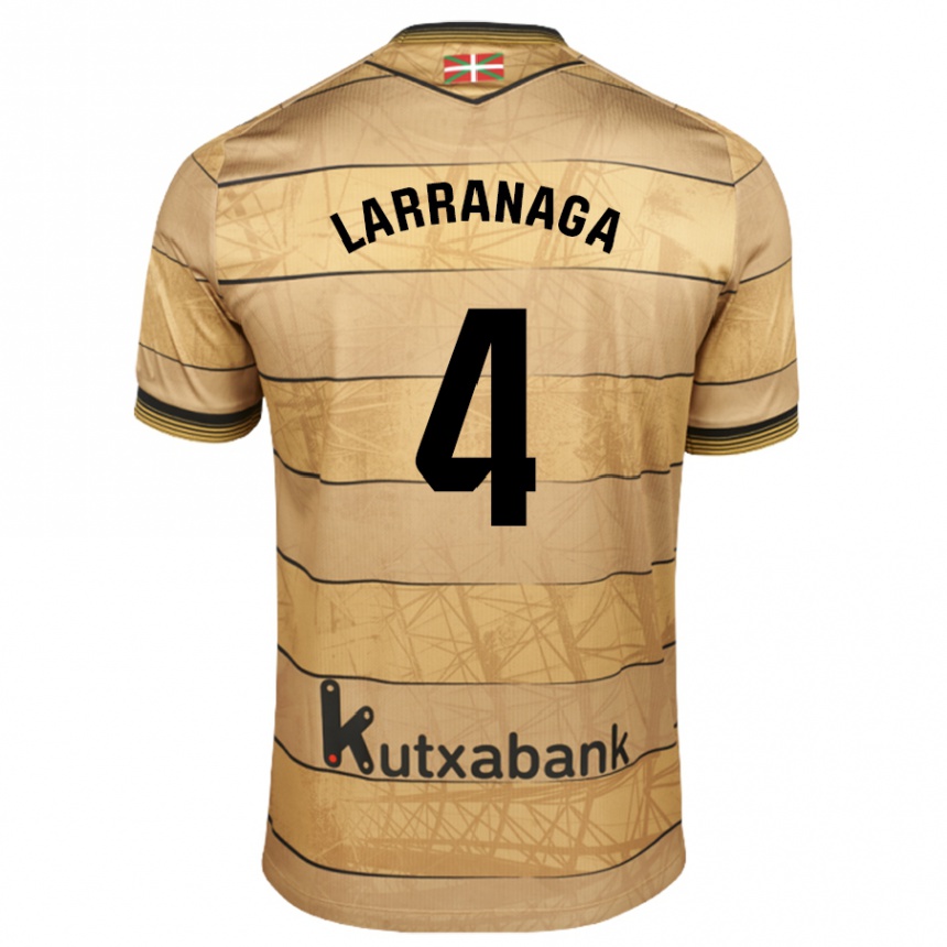 Homme Football Maillot Aitor Larrañaga #4 Marron Tenues Extérieur 2024/25