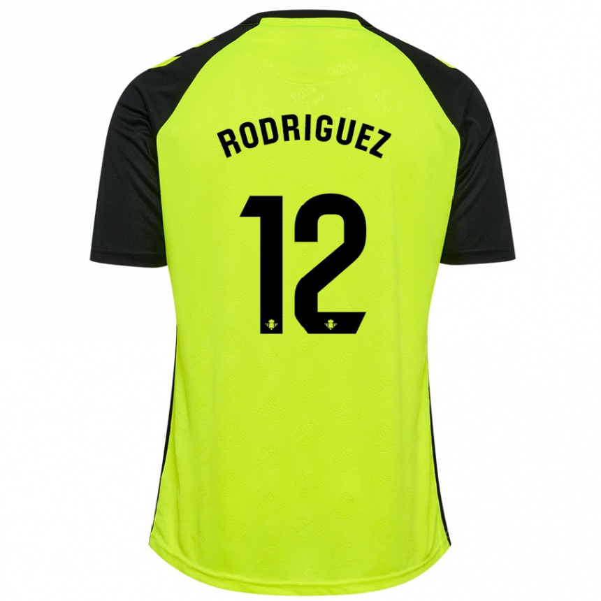 Homme Football Maillot Ricardo Rodríguez #12 Jaune Fluo Noir Tenues Extérieur 2024/25