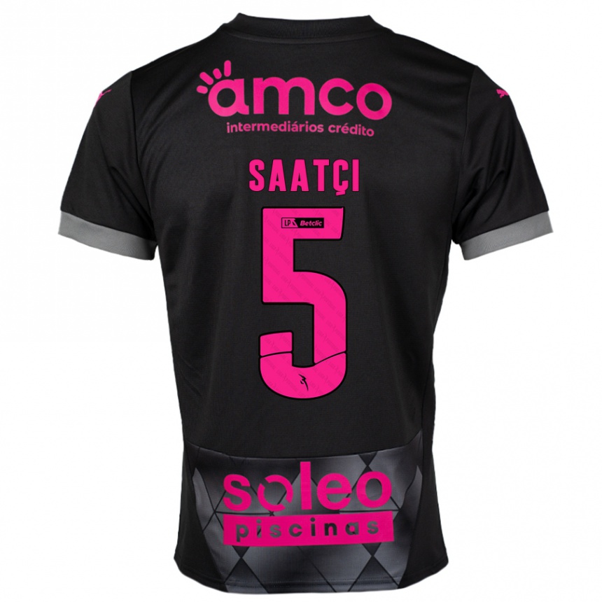 Homme Football Maillot Serdar Saatçı #5 Noir Rose Tenues Extérieur 2024/25