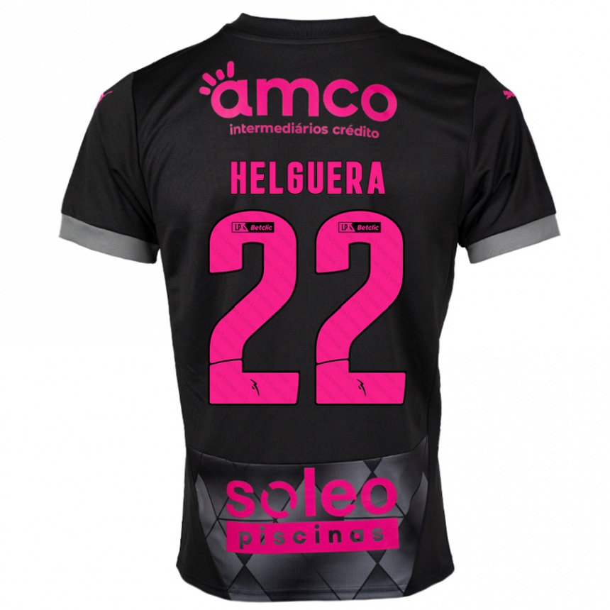 Homme Football Maillot Thiago Helguera #22 Noir Rose Tenues Extérieur 2024/25