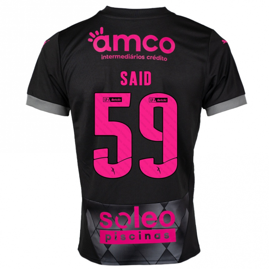 Homme Football Maillot Yan Said #59 Noir Rose Tenues Extérieur 2024/25