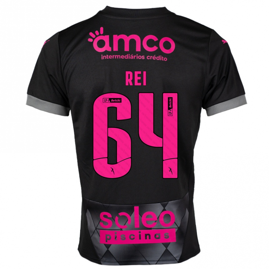 Homme Football Maillot Ricardo Rei #64 Noir Rose Tenues Extérieur 2024/25