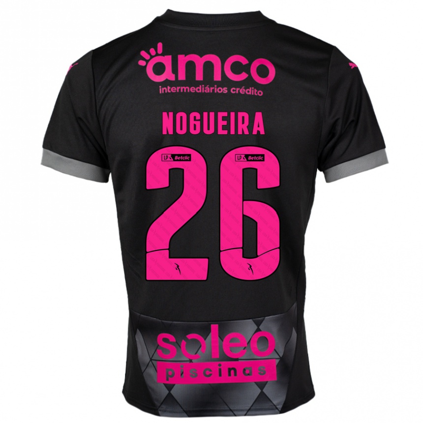 Homme Football Maillot Ana Nogueira #26 Noir Rose Tenues Extérieur 2024/25