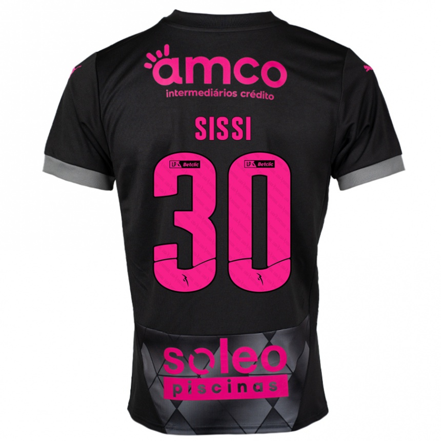 Homme Football Maillot Sissi #30 Noir Rose Tenues Extérieur 2024/25