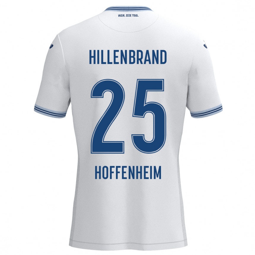 Homme Football Maillot Jack Hillenbrand #25 Blanc Bleu Tenues Extérieur 2024/25