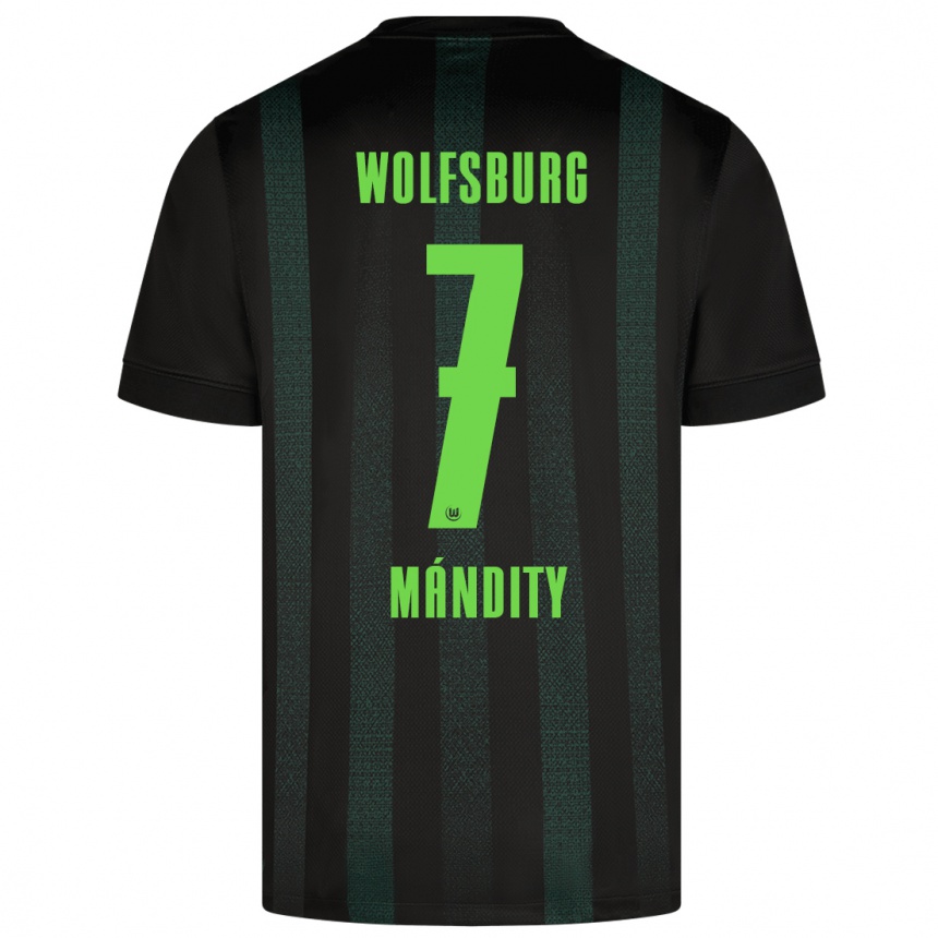 Homme Football Maillot Márkó Mándity #7 Vert Foncé Tenues Extérieur 2024/25