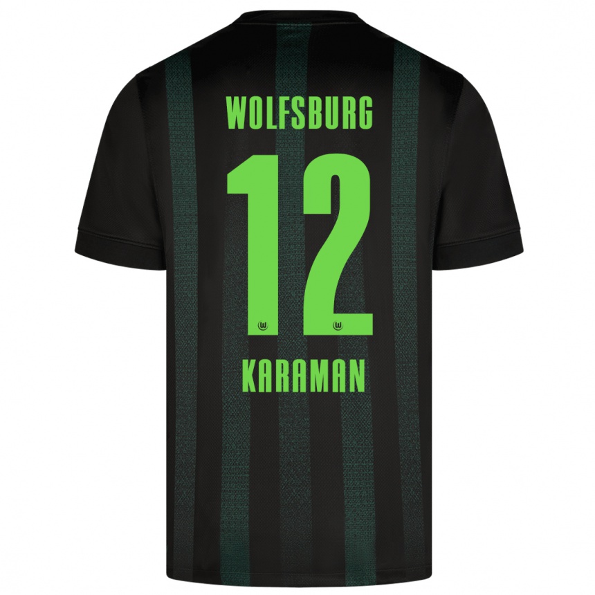 Homme Football Maillot Tarik Karaman #12 Vert Foncé Tenues Extérieur 2024/25