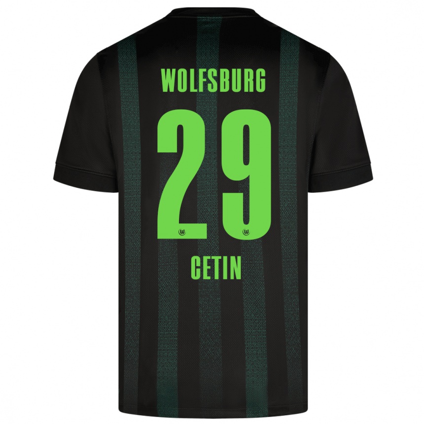 Homme Football Maillot Erkan Cetin #29 Vert Foncé Tenues Extérieur 2024/25