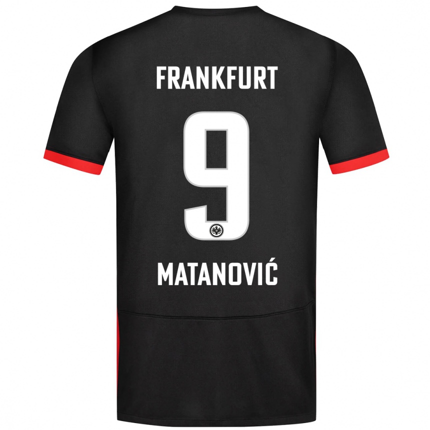 Homme Football Maillot Igor Matanovic #9 Noir Tenues Extérieur 2024/25