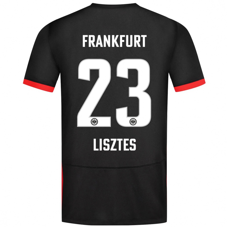 Homme Football Maillot Krisztián Lisztes #23 Noir Tenues Extérieur 2024/25