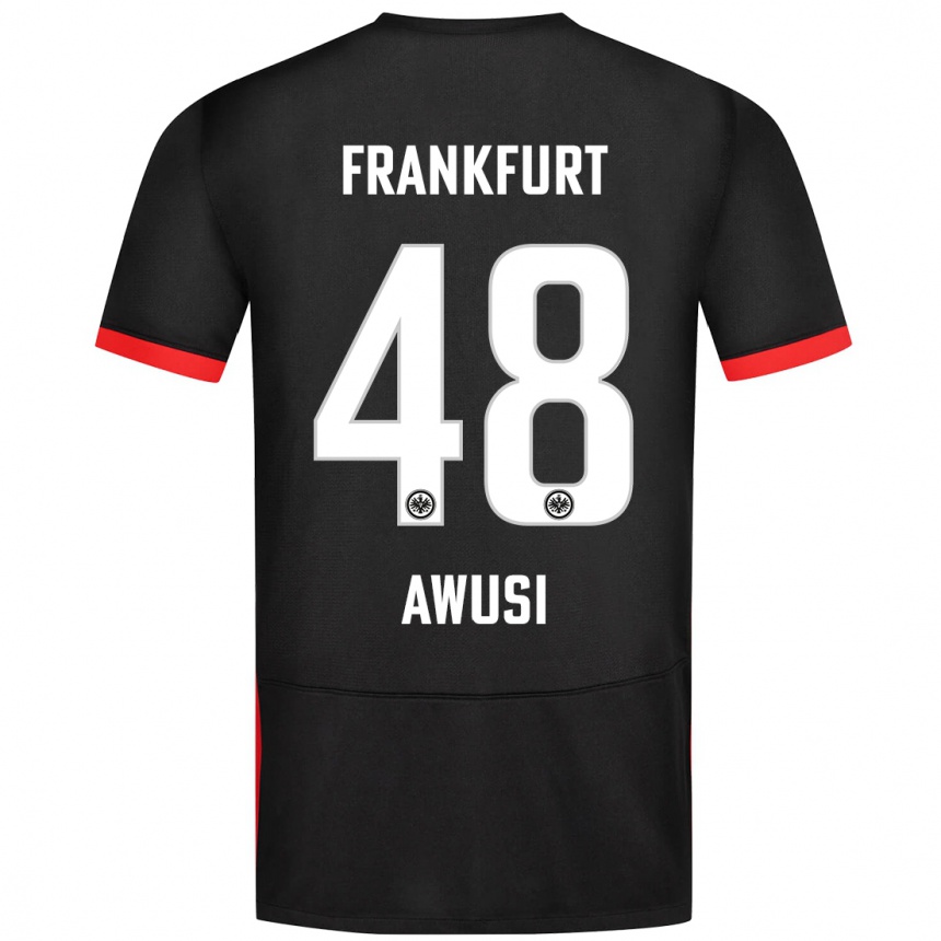 Homme Football Maillot Junior Awusi #48 Noir Tenues Extérieur 2024/25