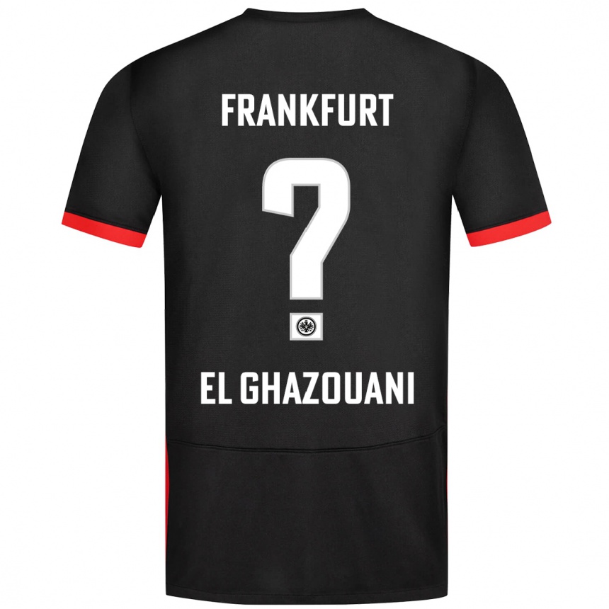 Homme Football Maillot Mohamed El Ghazouani #0 Noir Tenues Extérieur 2024/25