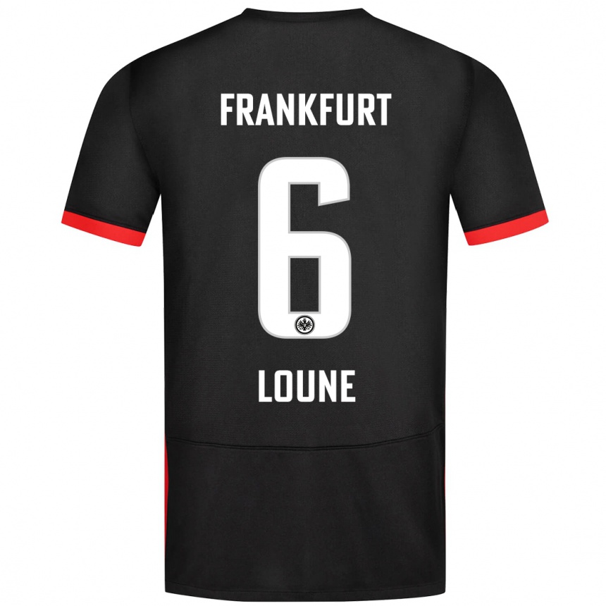 Homme Football Maillot Adam Loune #6 Noir Tenues Extérieur 2024/25