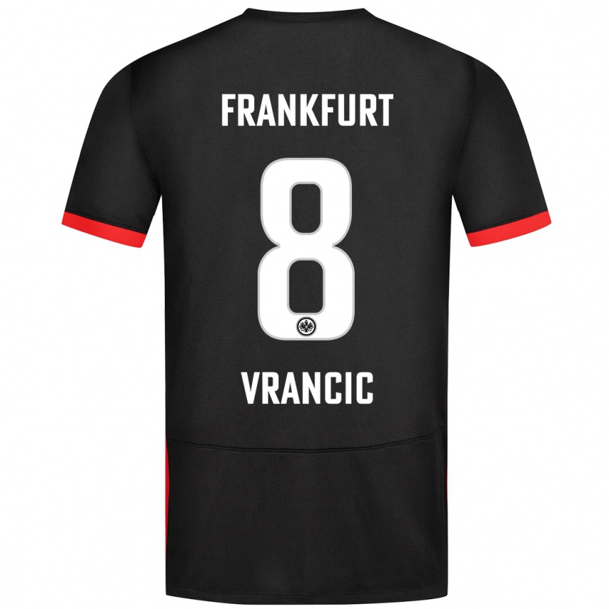 Homme Football Maillot Mario Vrancic #8 Noir Tenues Extérieur 2024/25