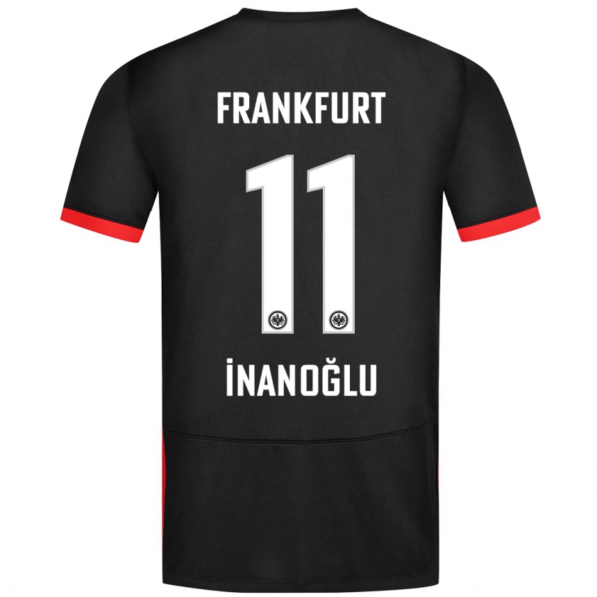 Homme Football Maillot Kaan İnanoğlu #11 Noir Tenues Extérieur 2024/25